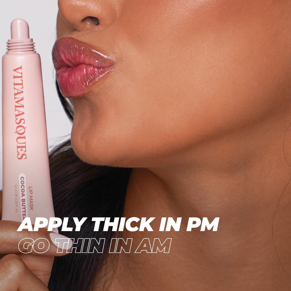 Vitamasques cocoa-butter scent enhances lip care ritual.