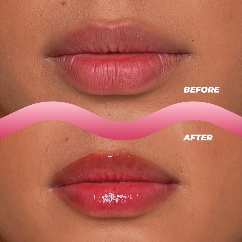 Vitamasques Lip Butter Balm application demonstrates smooth lip feel