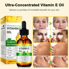 Face and neck care with two to three drops daily