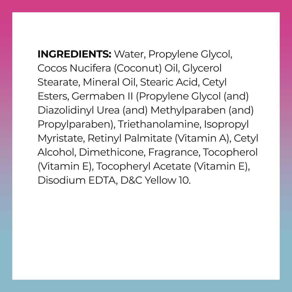 Close-up of Vitamin World Retinol Cream texture showing smooth absorption.