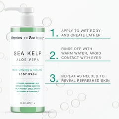 Vitamins and Sea Beauty aloe vera splash emphasizes soothing daily care