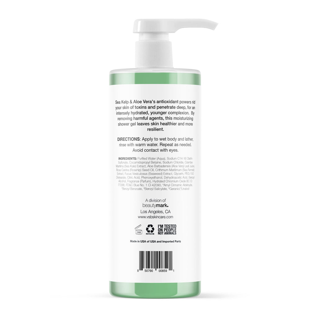 Vitamins and Sea Beauty daily use packaging highlights dermatologist-tested formula