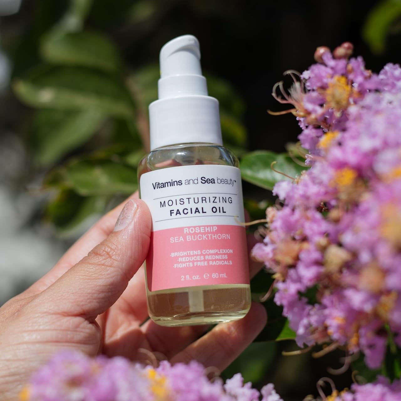 VITAMINS AND SEA BEAUTY rosehip-oil-ingredients close-up emphasizes nourishing botanicals.