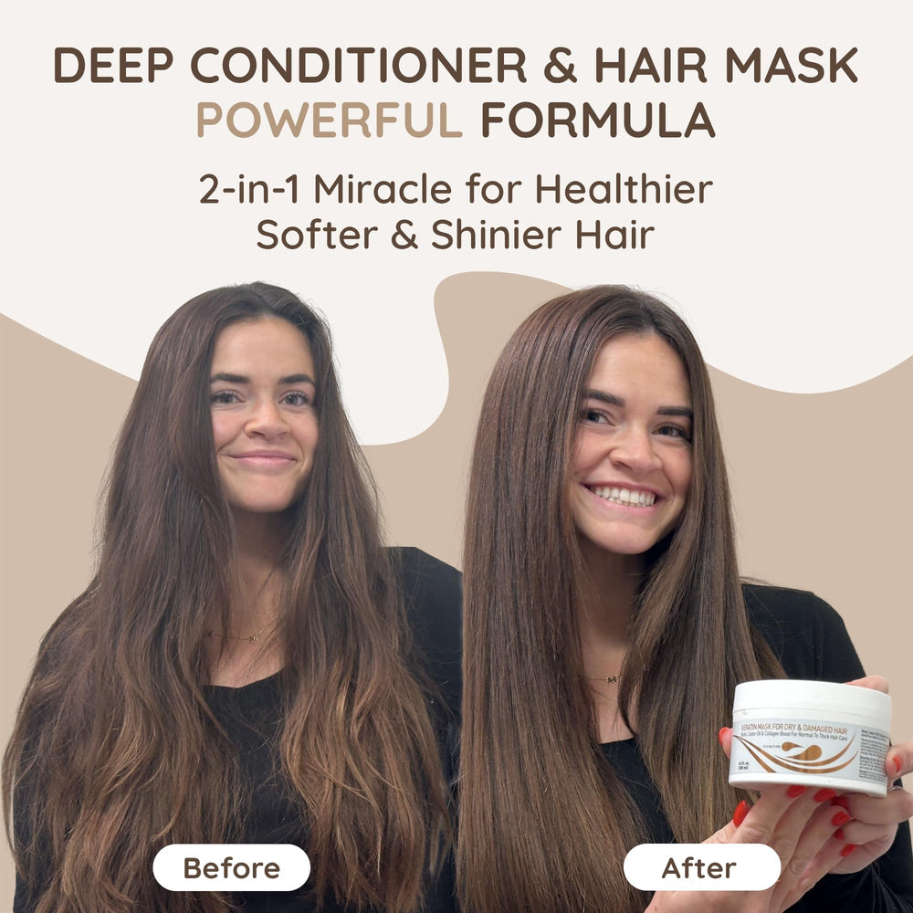 VITAMINS bottle pouring conditioner to show easy application and hydration