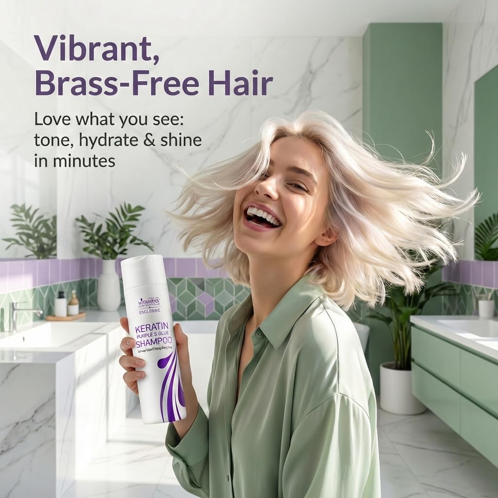 VITAMINS color-safe formula with UV protection preserves hue during wash