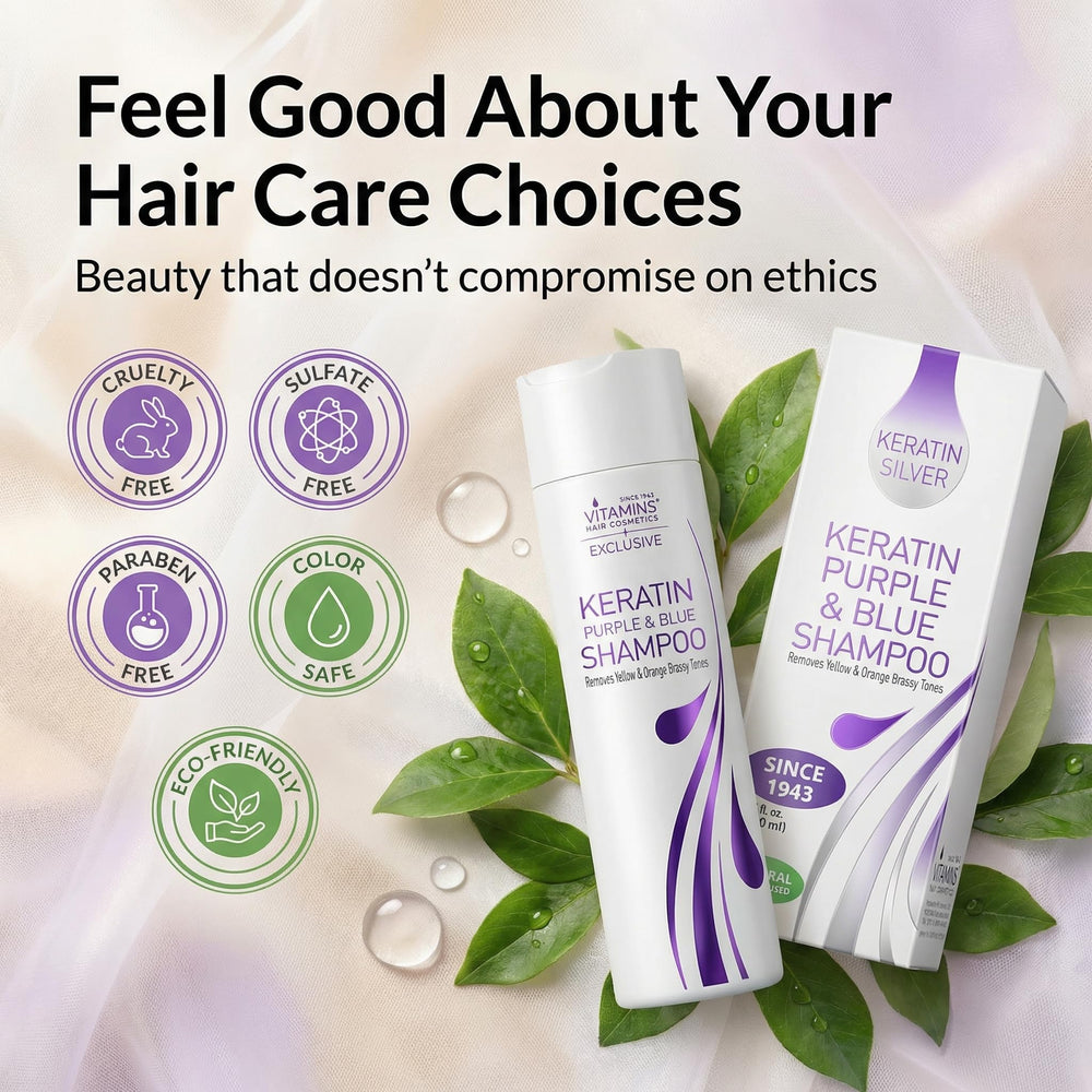 VITAMINS deep-cleansing shampoo removes buildup while toning