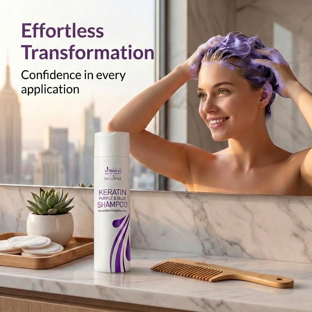 VITAMINS glossy, smooth hair appearance after use