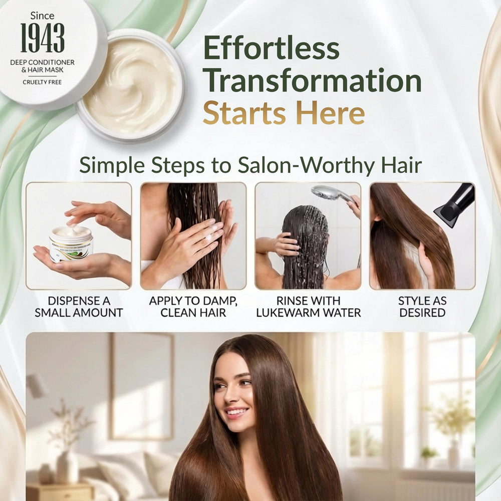 VITAMINS Hair Cosmetics Keratin Hair Mask application steps for even coverage