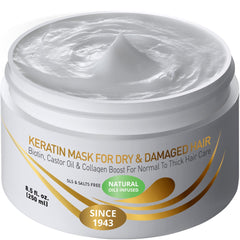 VITAMINS Keratin Hair Mask jar close-up for deep conditioning and revitalization