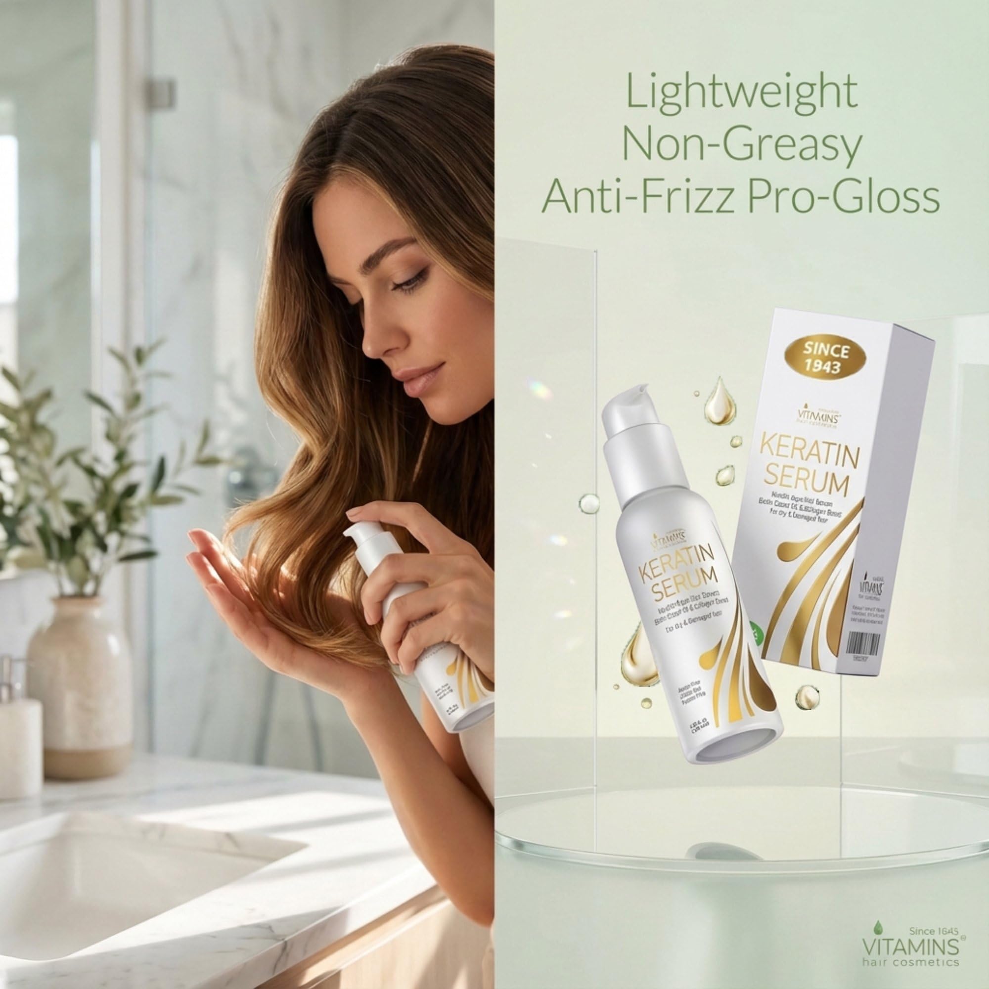 Biotin and collagen enriched oil supports daily hair care