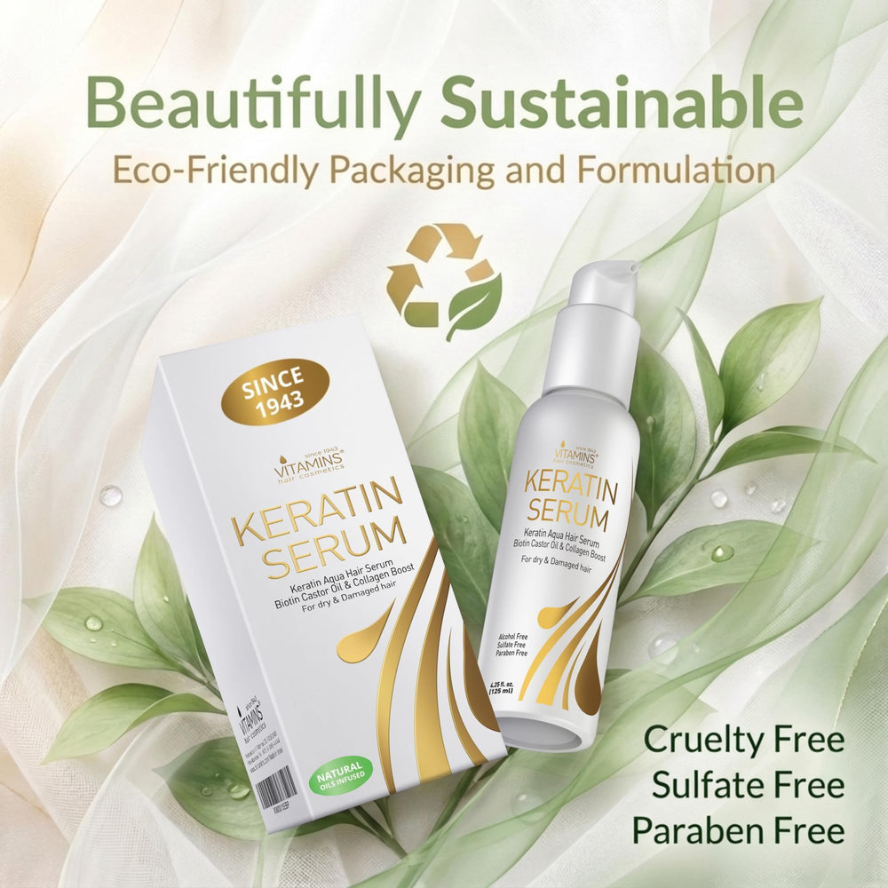 Glossy finish on damp or dry hair after application