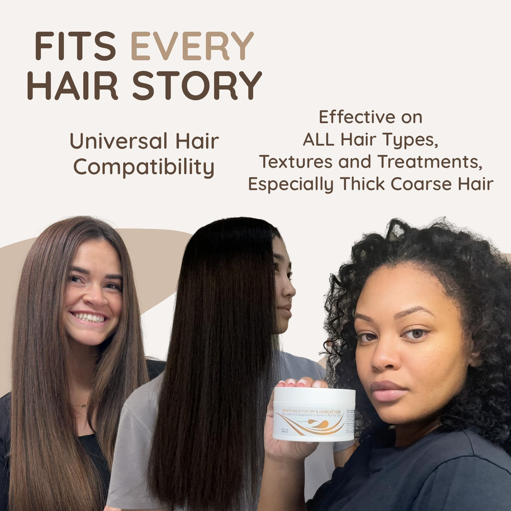 VITAMINS silky-smooth finish after treatment on dry damaged hair