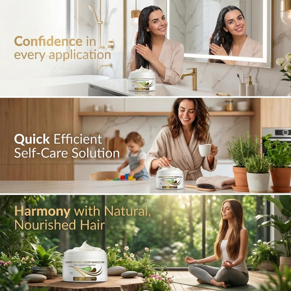 VITAMINS Keratin Mask salon-quality at home for vibrant shine.