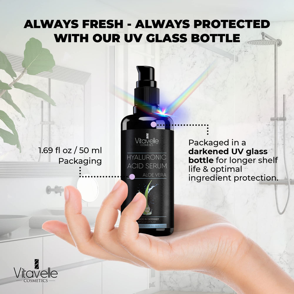 Vitavelle Brightening effect with Aloe and Hyaluronic Serum.