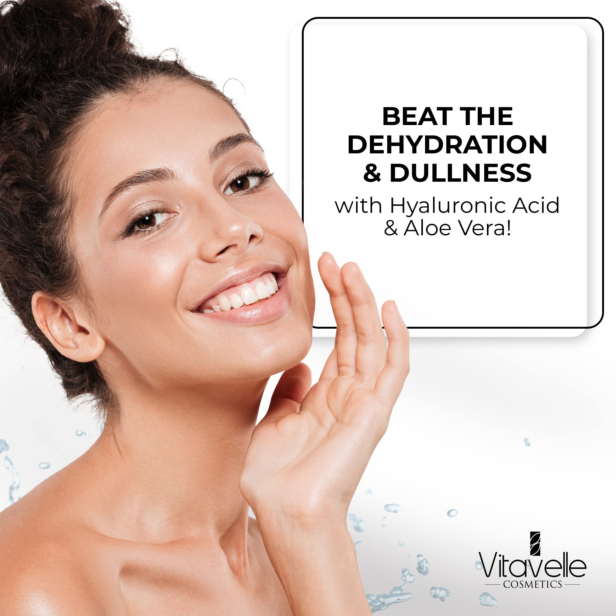 Vitavelle Postbiotic Hyaluronic Serum delivering gentle moisture.