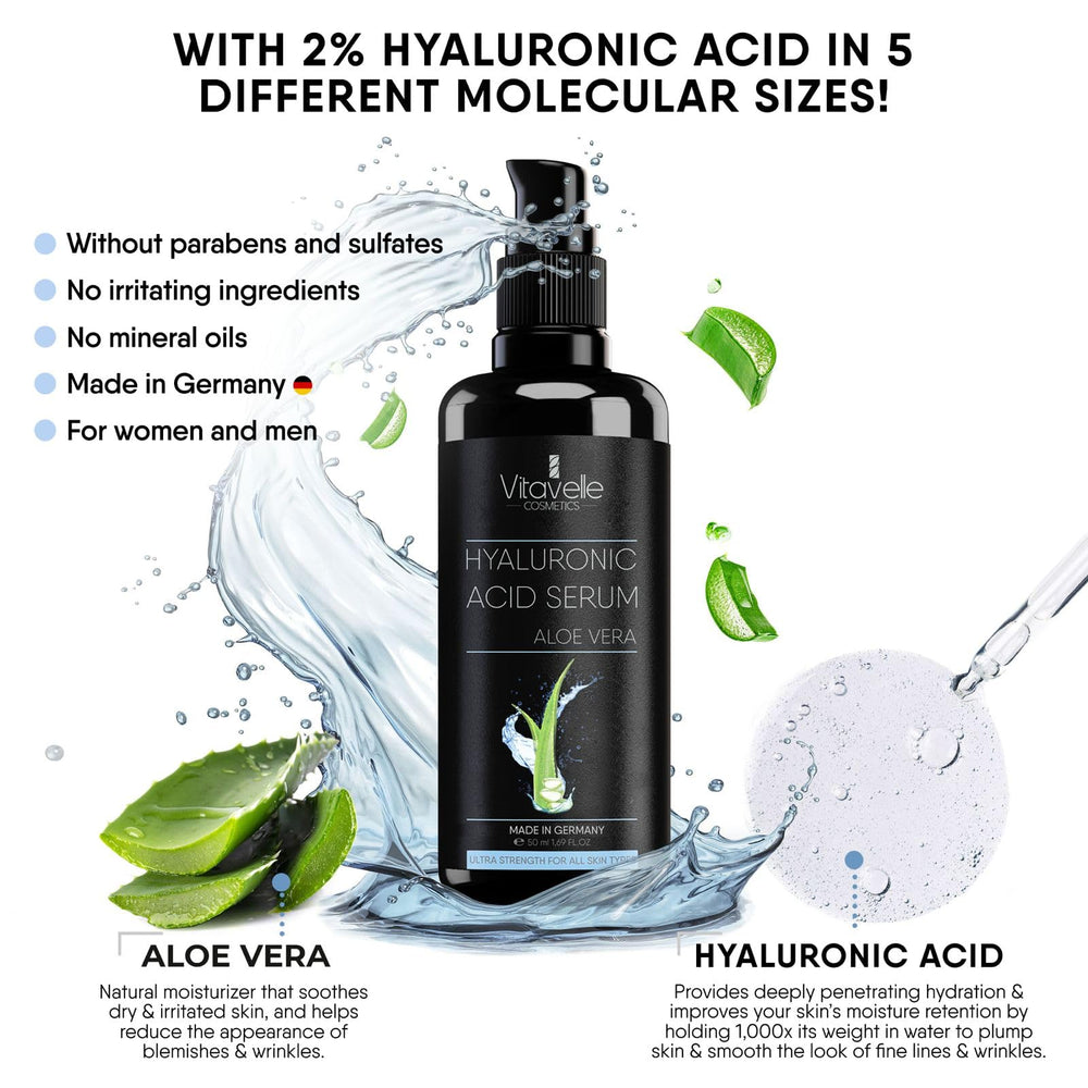 Vitavelle Aloe Vera infusion highlighting soothing skin comfort.