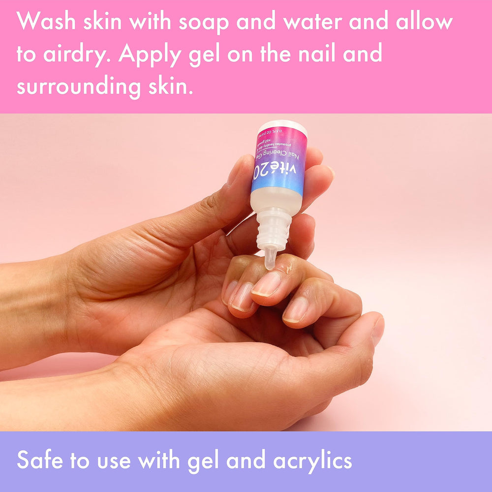 VITÉ20 Nail Clearing Gel promotes clearer nail appearance
