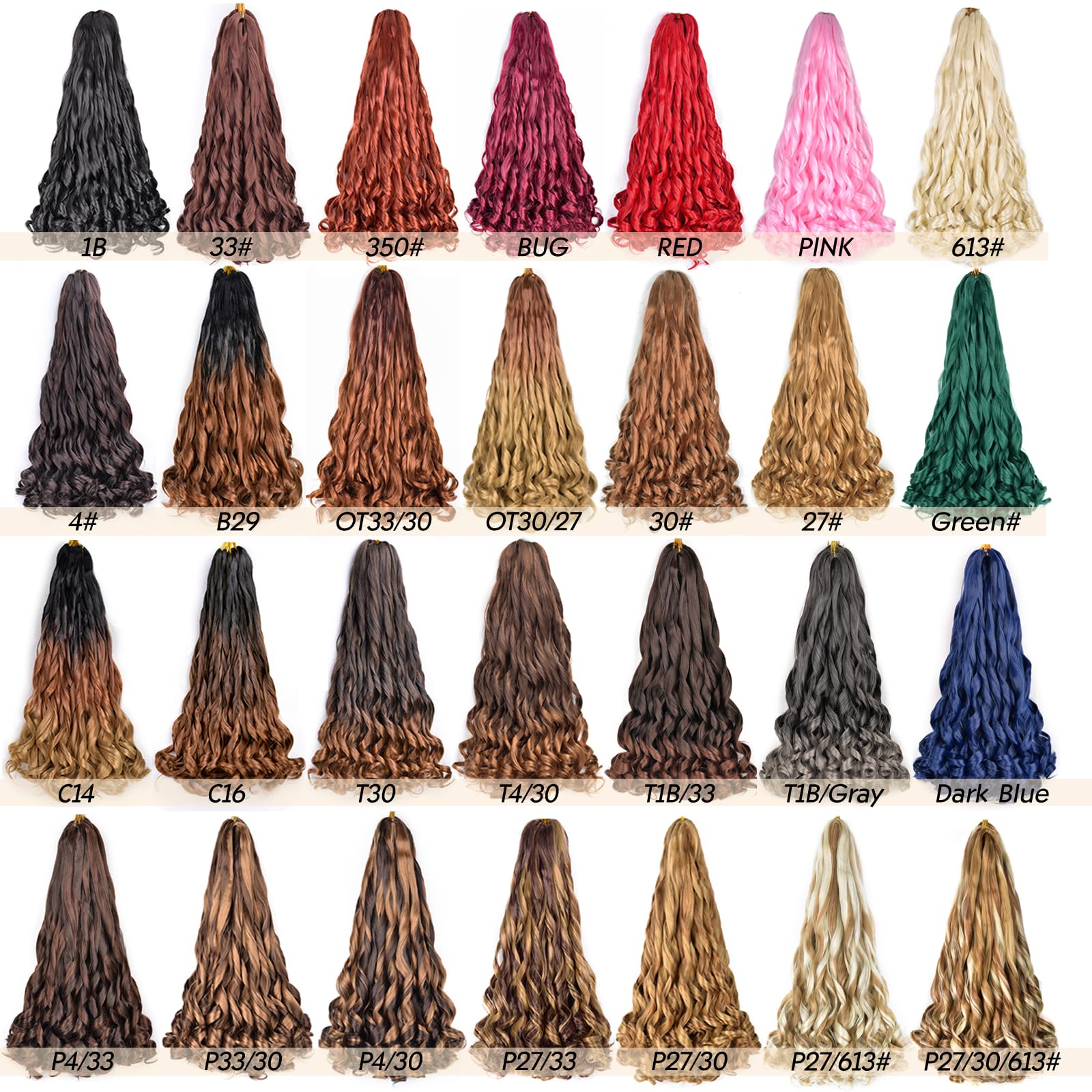 Vitorish French curly braiding hair 22in pre-stretched section for quick install