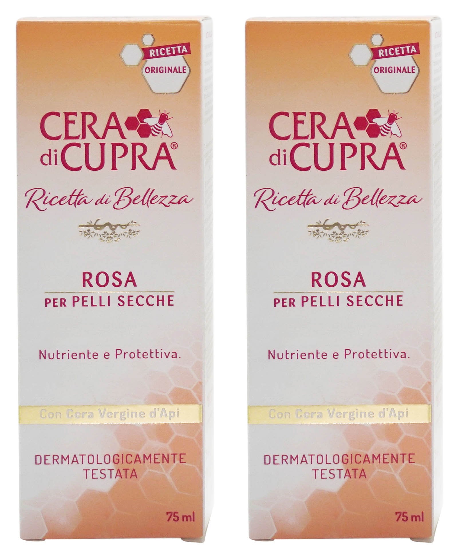 Vittleitaly Cera di Cupra Rosa for Dry Skin cream tube provides rich hydration