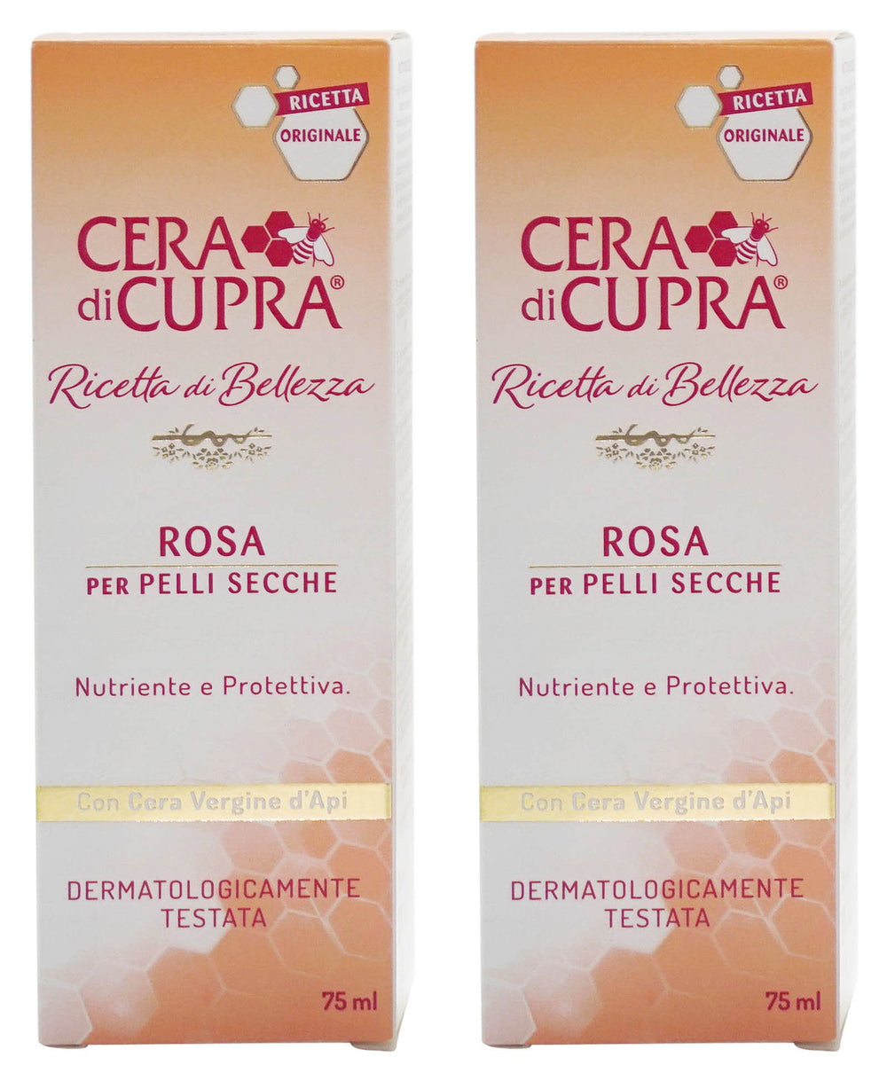 Vittleitaly Cera di Cupra Rosa for Dry Skin cream tube provides rich hydration