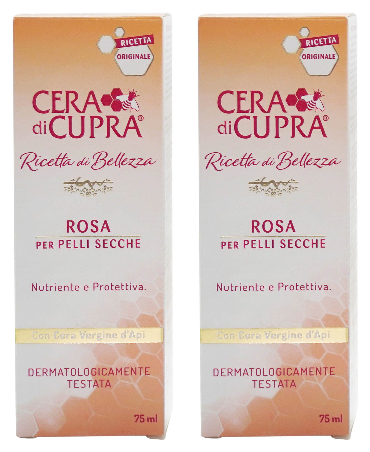 Vittleitaly Cera di Cupra Rosa for Dry Skin cream tube provides rich hydration