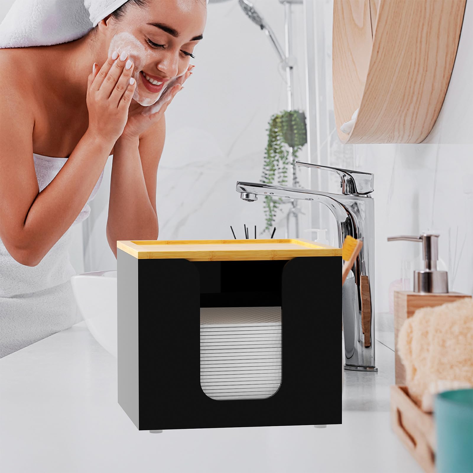 VITVITI premium acrylic material provides durability and visible towel levels.