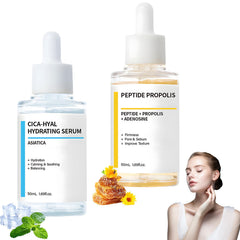 Viuvoiul 2pc serum bottles front show the hydration duo for all skin types.