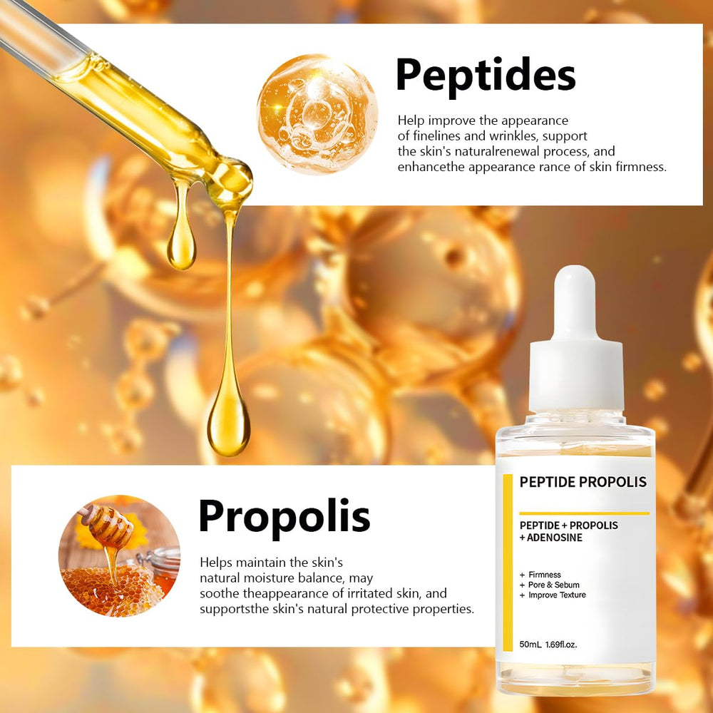 Viuvoiul propolis peptide ingredients visual emphasizes nourishing, renewing properties.