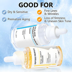 Viuvoiul serum dropper application demonstrates precise control for smooth, targeted renewal.
