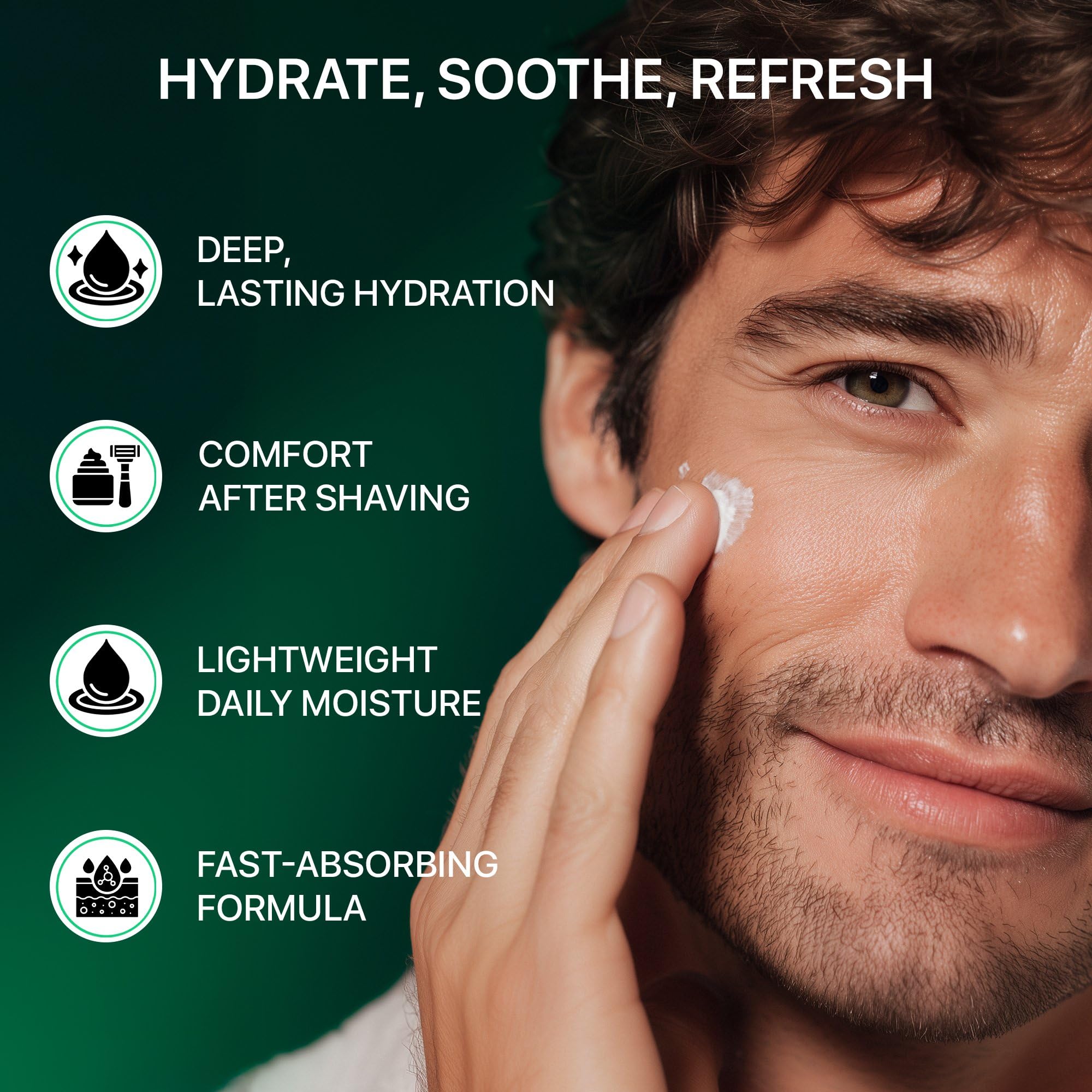 Viva Lab moisturizer applied on skin demonstrating smooth, balanced feel.