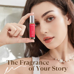 VivaFemme roll-on applied to the wrist for quick refresh.