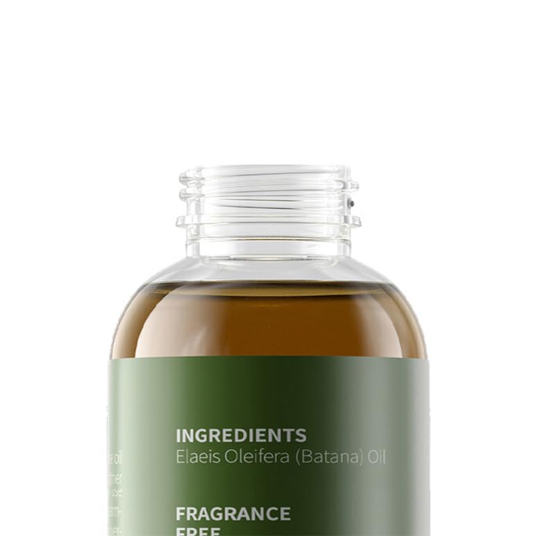 Vivccon Batana Oil bottle close-up highlighting nourishing formula for radiant hair