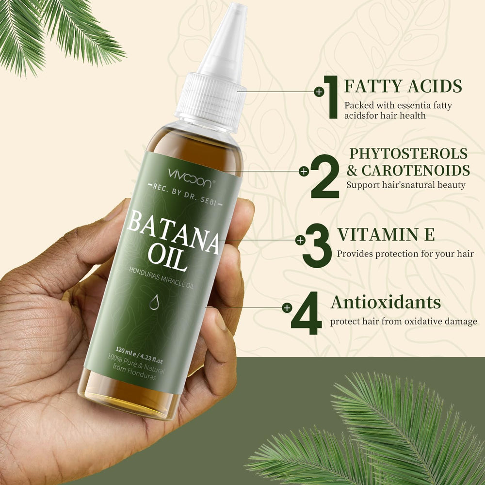 Vivccon Batana Oil ingredients rich essential fatty acids for scalp health