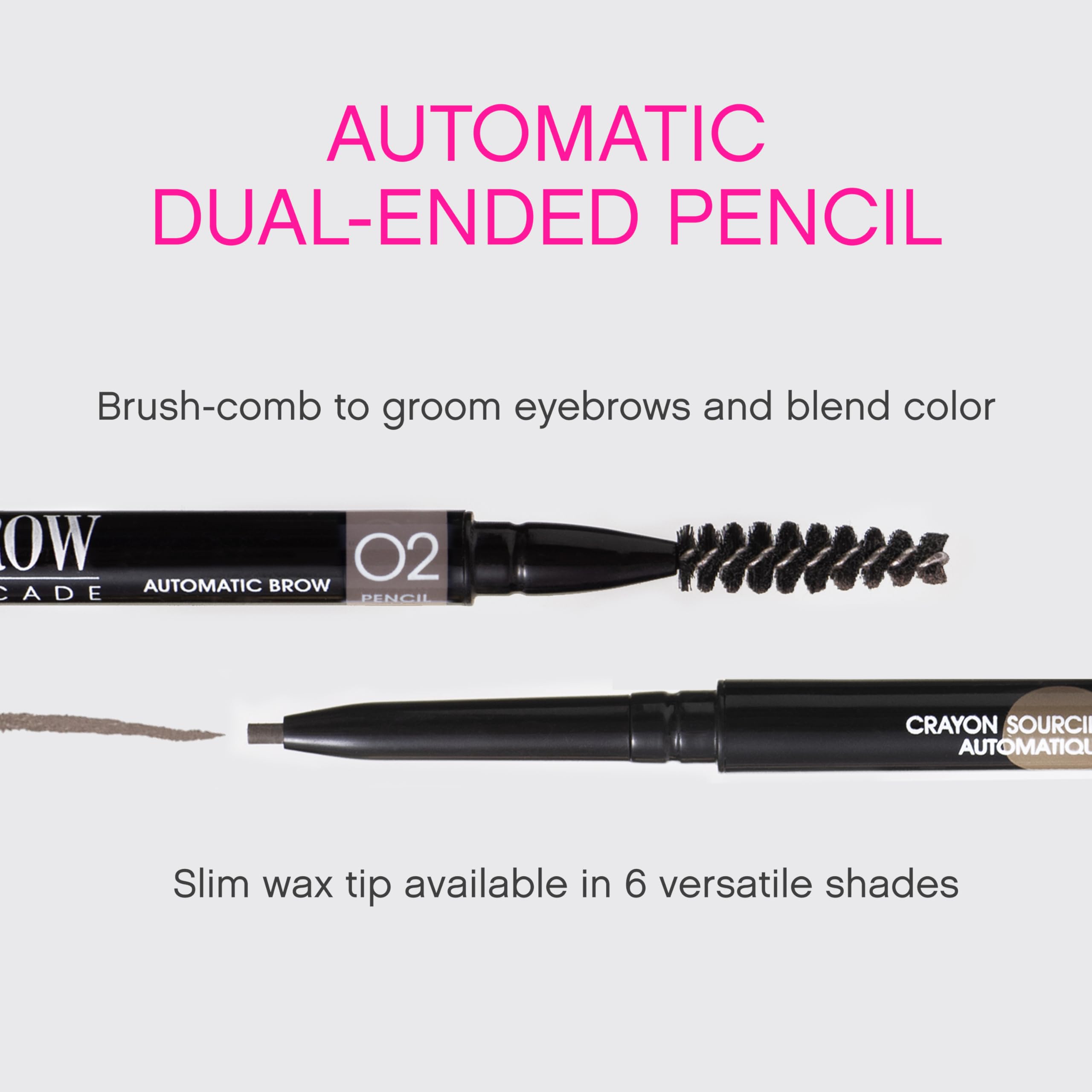 Vivienne Sabó Brow Arcade application strokes close-up showing precise definition.