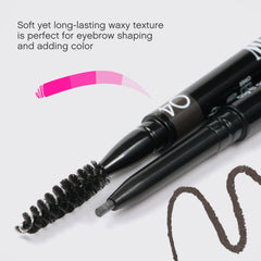 Vivienne Sabó Brow Arcade pencil-smudge-proof-color keeps brows defined without fading.