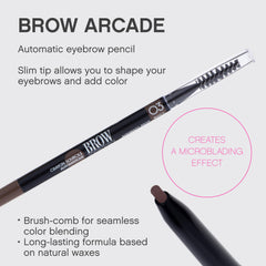 Vivienne Sabó Brow Arcade pencil with spoolie end for shaping and blending.