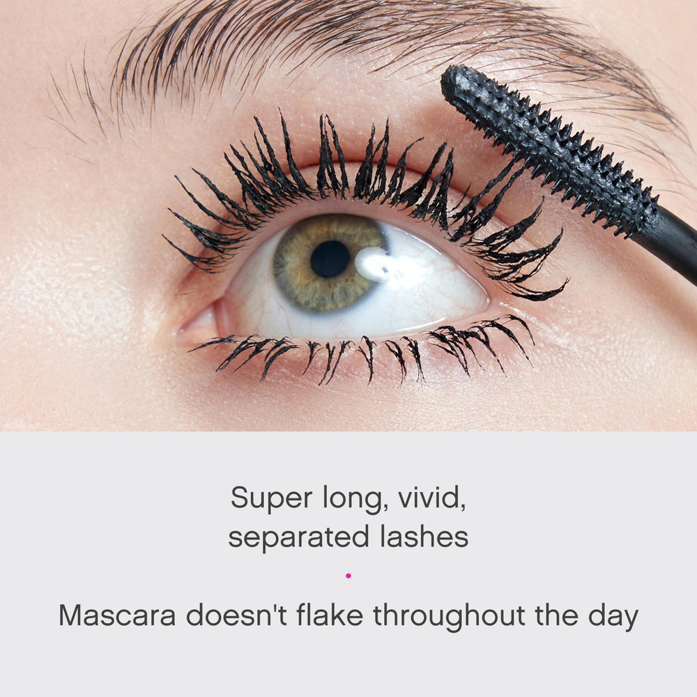 Vivienne Sabó Mascara Cabaret finish on lashes for a clean, long-lasting look.