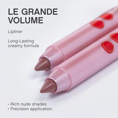Vivienne Sabó Gel Lipliner Le Grand Volume light nude swatch on skin.