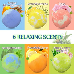 Vivifyrean bath bombs cherry-fig aroma for an uplifting soak.