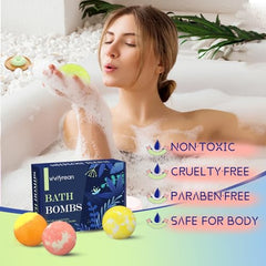 Vivifyrean bath bombs lavender-honeysuckle scent for relaxation.