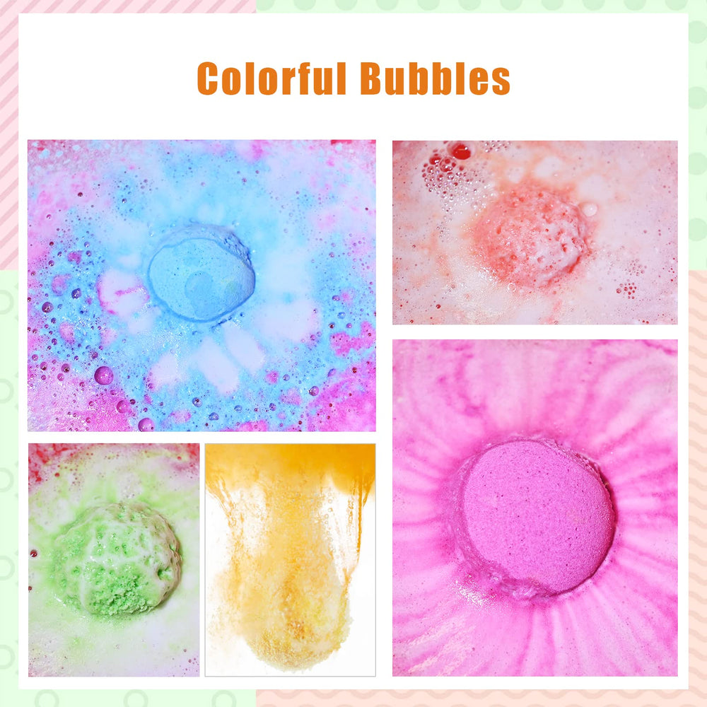 Vivifyrean bath bombs sakura-violet colorful fizz for luxurious soak.