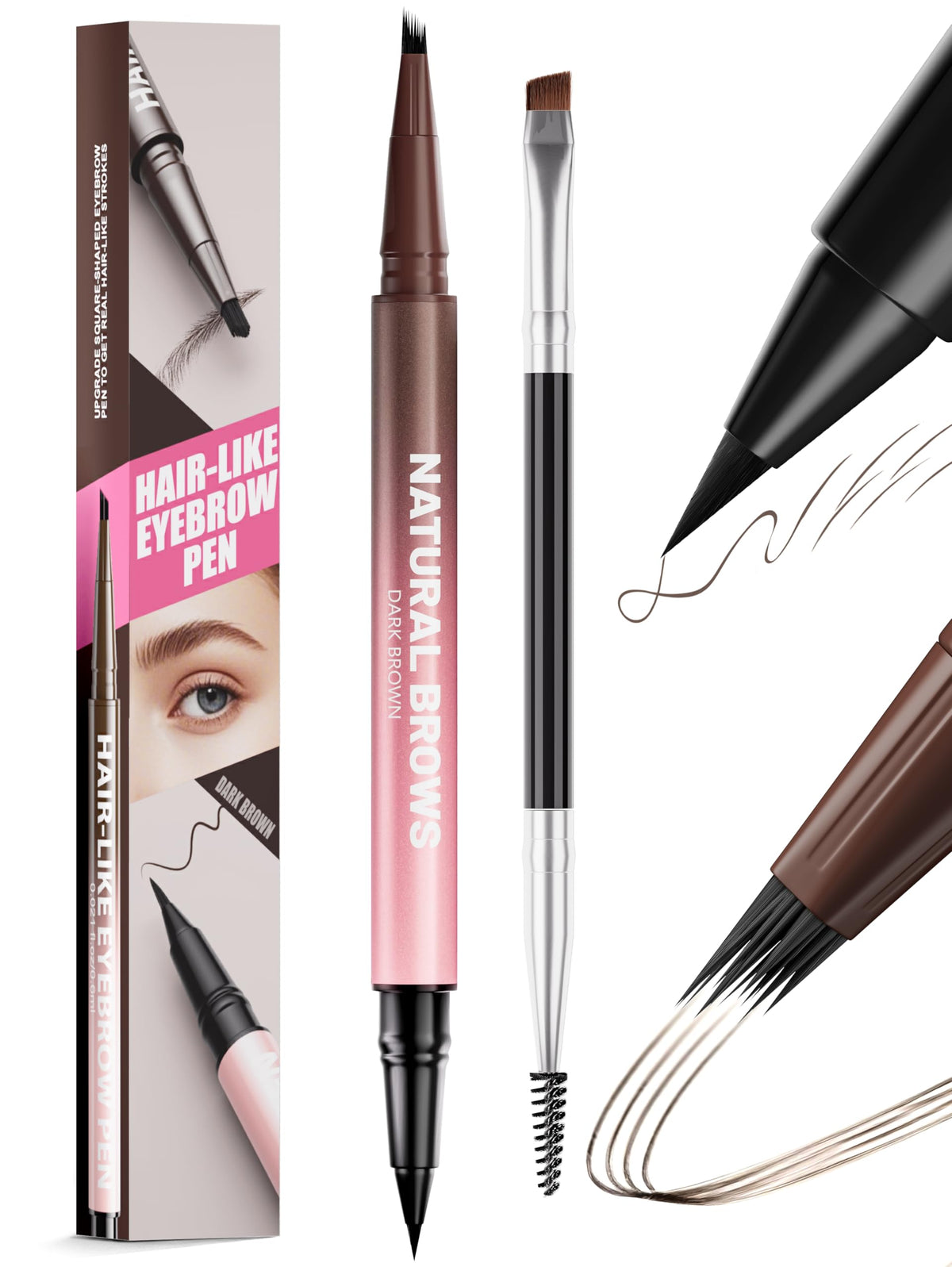 Vivitan microblading eyebrow pencil dual-tip for natural, precise brow strokes.