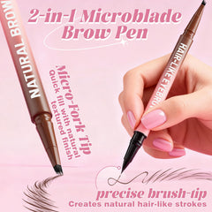 Vivitan microblading eyebrow pencil fine-point for detailed definition.
