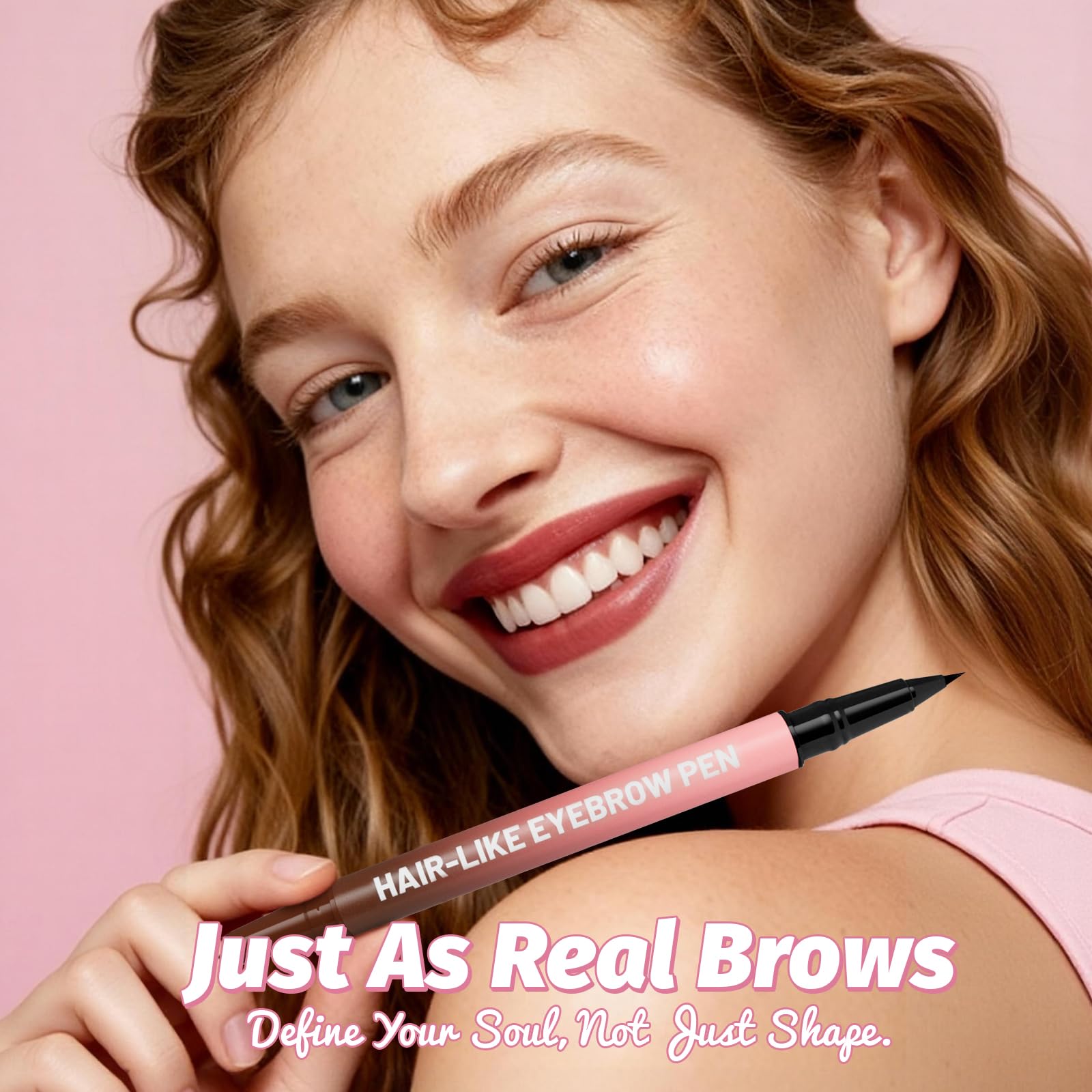 Vivitan waterproof eyebrow pencil formula resists moisture for lasting definition.