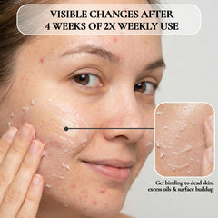 Targeted cleansing of nose and pores with Vivo Per Lei gel.