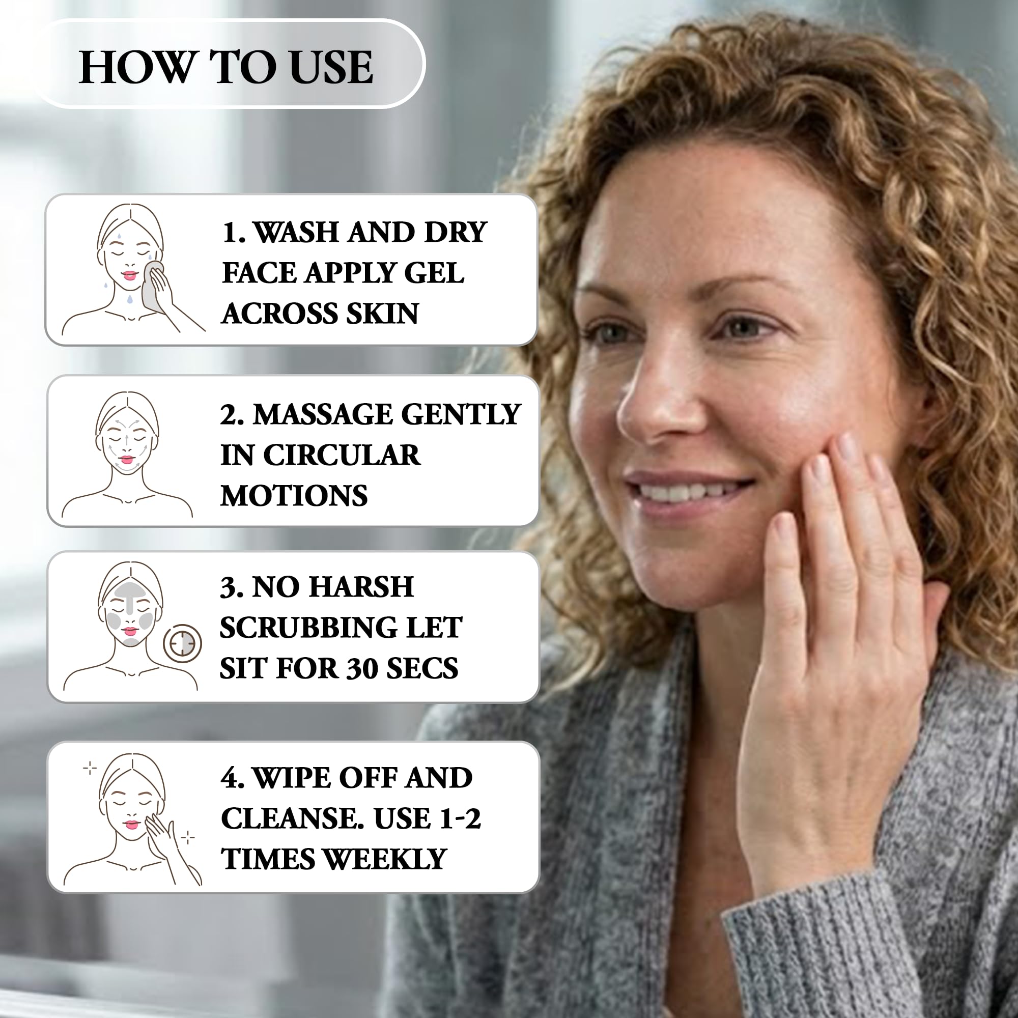 Vivo Per Lei before after shows smoother complexion with regular use.