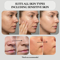 Vivo Per Lei non-abrasive gel texture helps even skin tone.