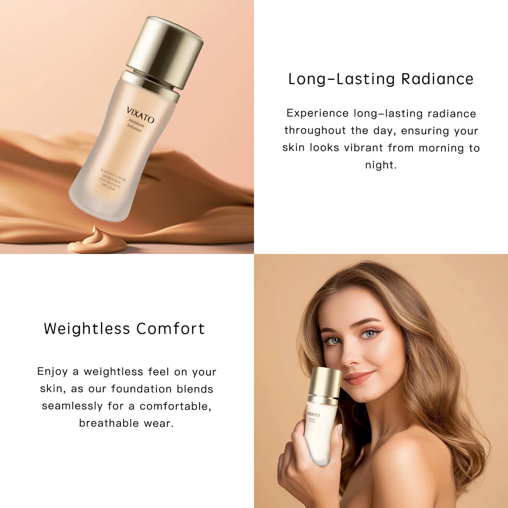 VIXATO Foundation Concealer shade range highlights adaptable tones for light to deep skin.