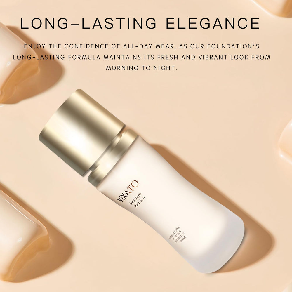 VIXATO Foundation Concealer closeup swirls showcase seamless shade blending for diverse skin tones.