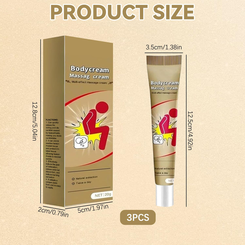 Vizela SADOER three tubes displayed for convenient at-home massage routine